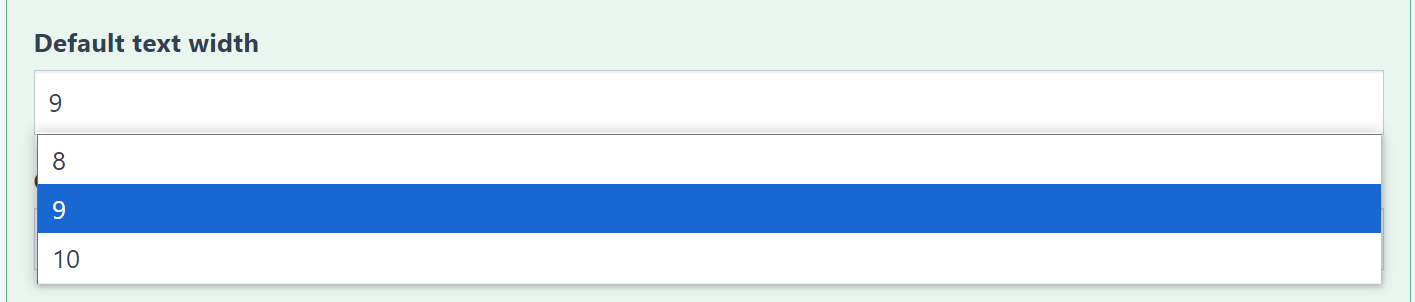 Globe Einstellungen Fließtext im Backend Globe Einstellungen Fließtext im Backend